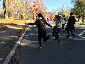 dance walk in park